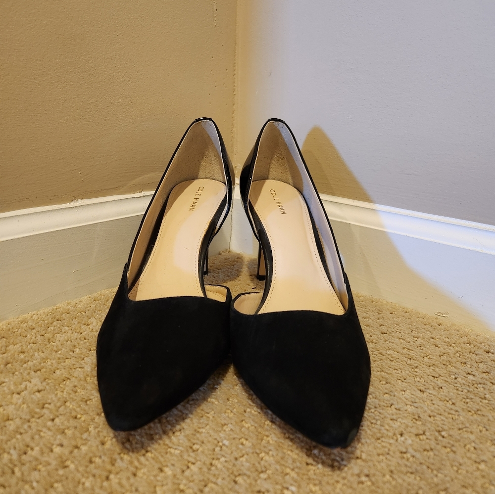 Cole Haan Mixed Media Pointy Toe Heels